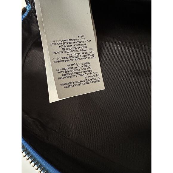 NWT $1275 Versace Quilted Lamb Leather Blue Medium Shoulder Bag 1008828 Italy - Picture 16 of 16